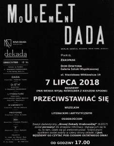 plakat (Nowa Dekada Krakowska) Zakopane [07.07.2018]