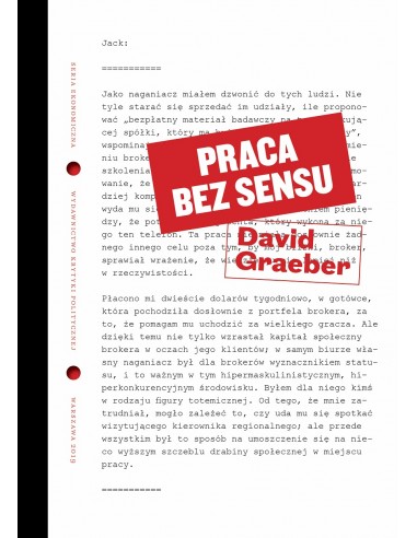 Teresa Walas o Davida Graebera „Pracy bez sensu”